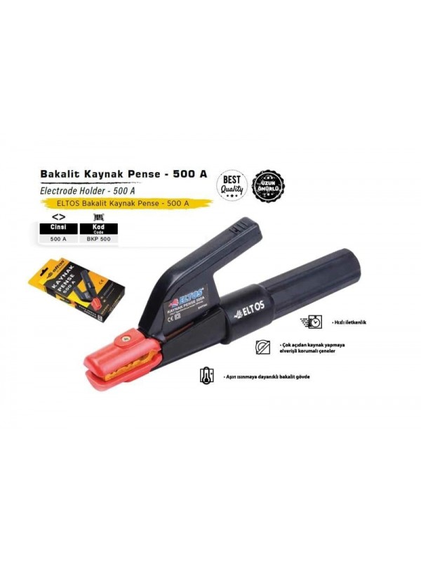 Eltos Bakalit Kaynak Pense 500A… Eltos Bakalit Kaynak Pense 500A…