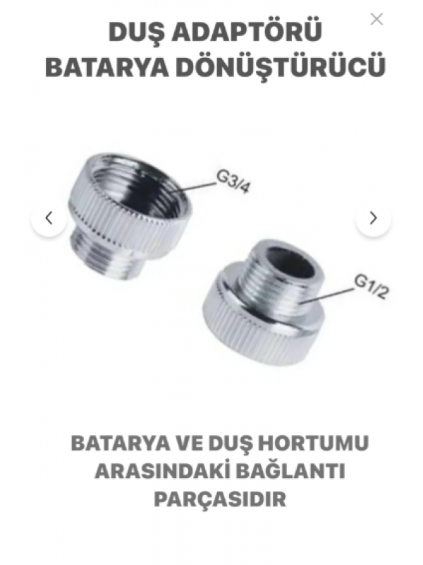 Spiral Duş Adaptörü Batarya Dönüştürücü Duş Hortum Bağlantısı&hellip;